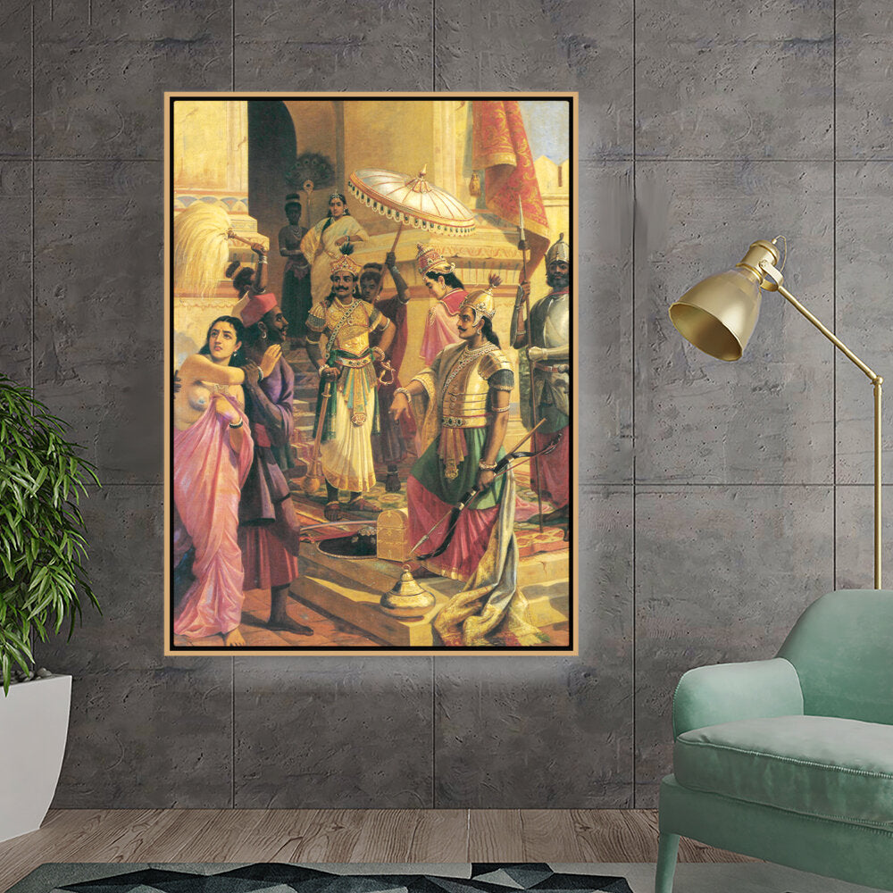 Kiran - Valipa - The Royal Court - Floating Framed Canvas