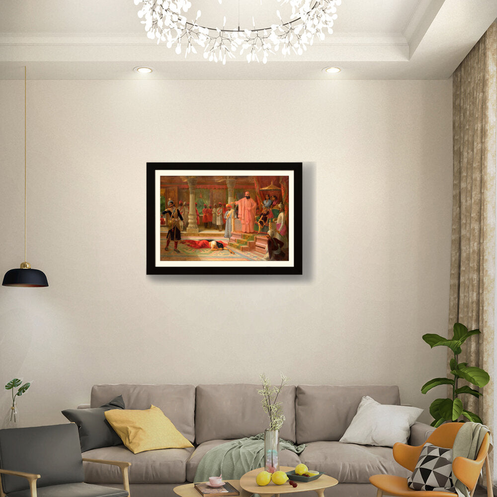 The Royal Court Scene - Framed Wall Art