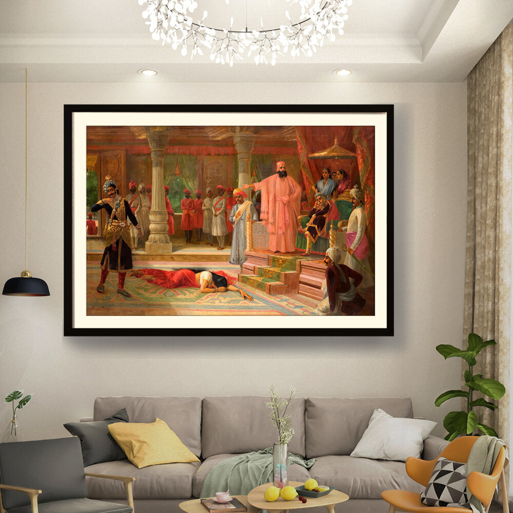 Kiran - Valipa - The Royal Court Scene - Framed Wall Art