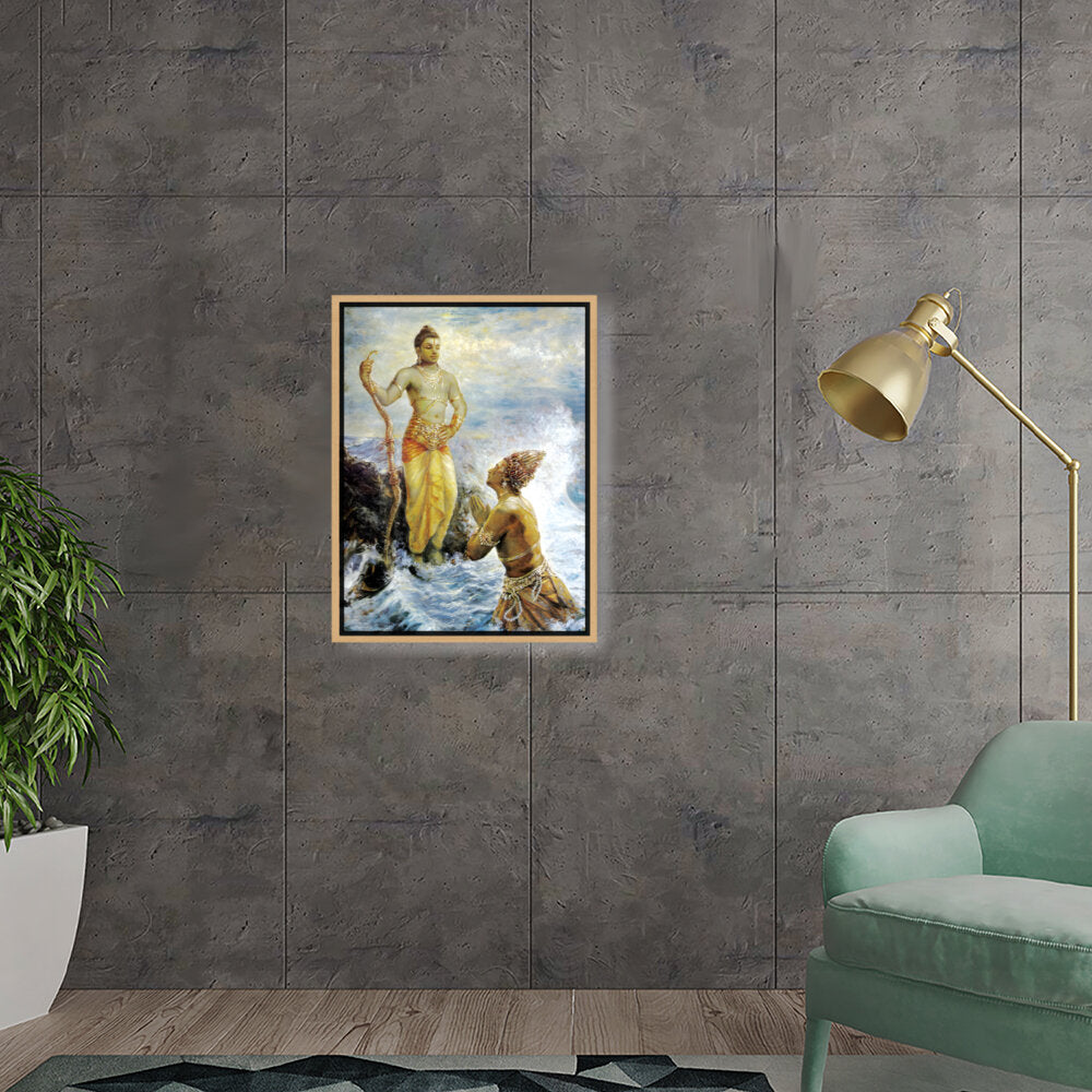 Divine Encounter - Floating Framed Canvas