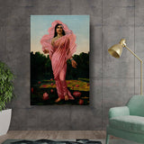 Kiran - Valipa - Lotus Goddess - Wall Canvas
