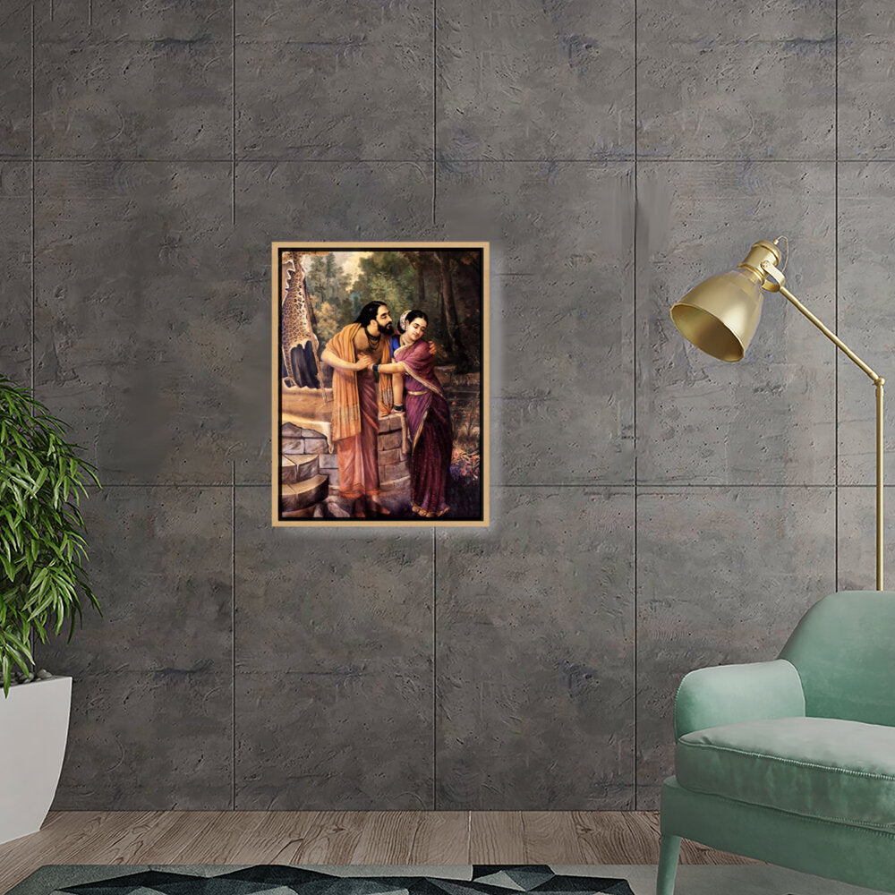 Eternal Embrace - Floating Framed Canvas