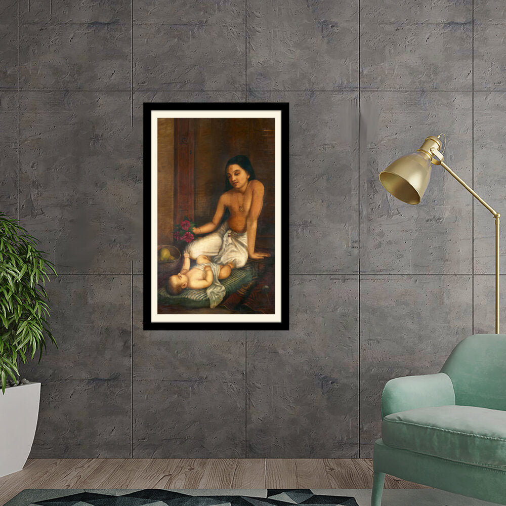 Mother And Child - Framed Wall Art