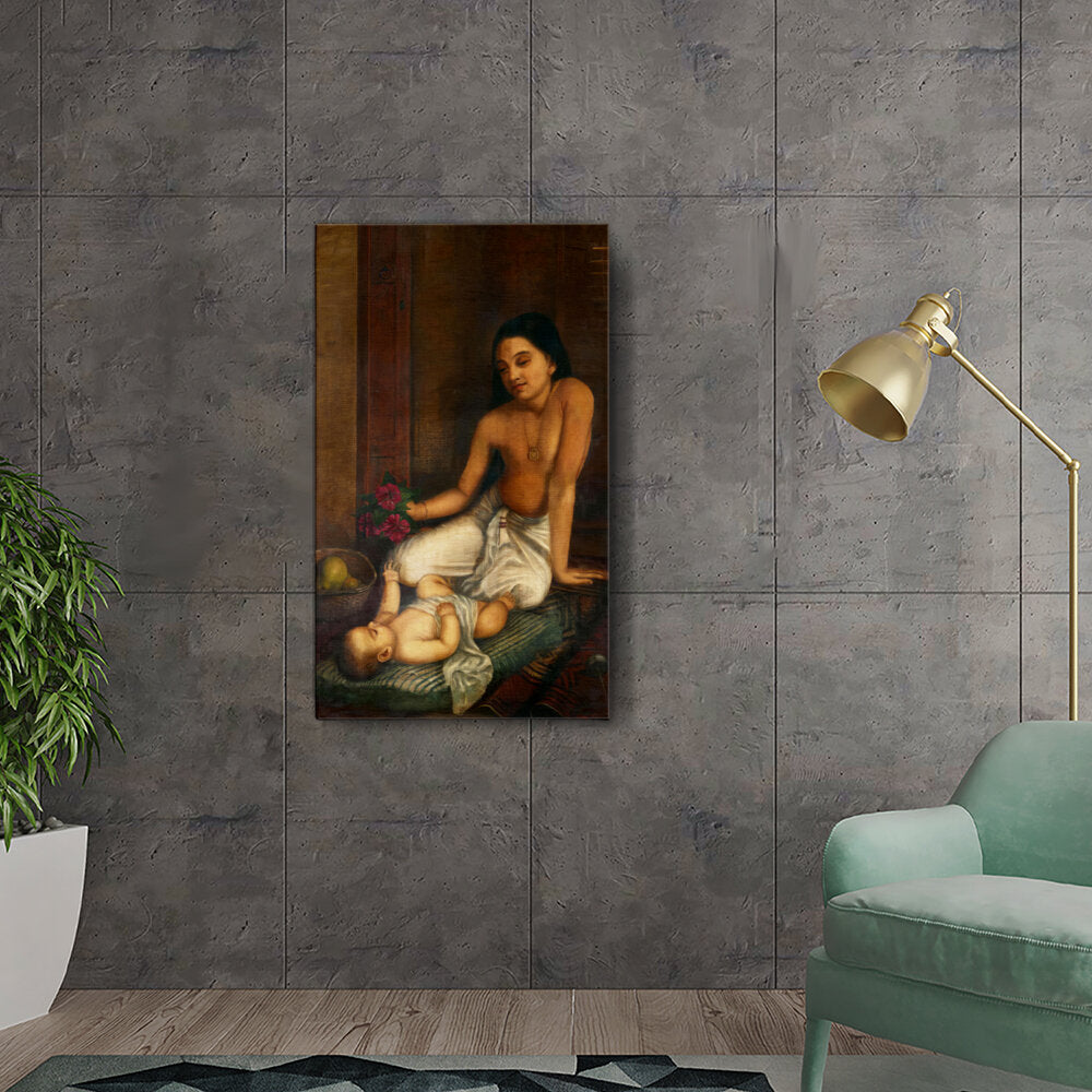 Mother And Child - Wall Canvas