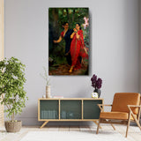 Two Women In Traditional Attire - Wall Canvas