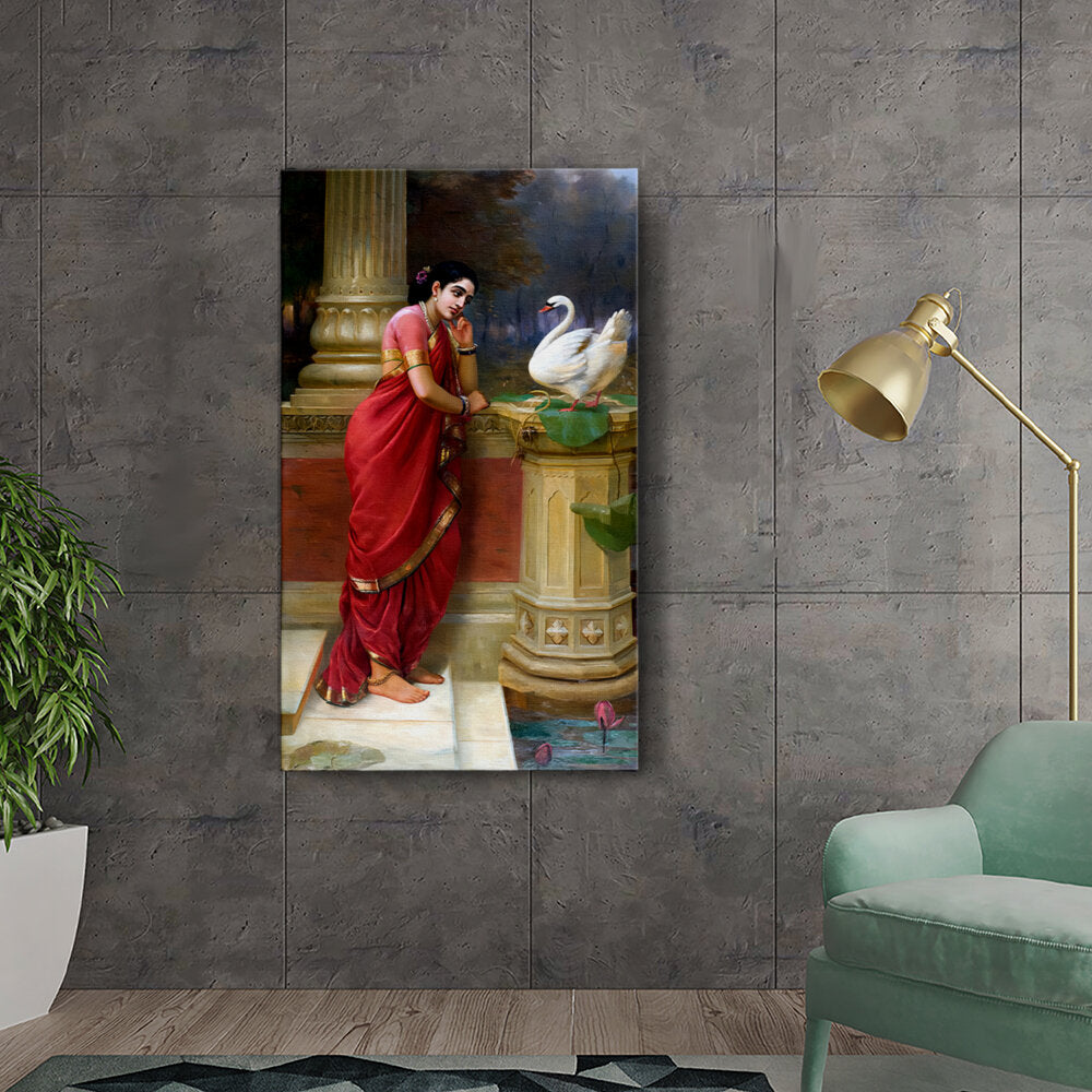 Woman With Swan