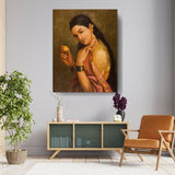 Woman Holding A Fruit1 - Wall Canvas