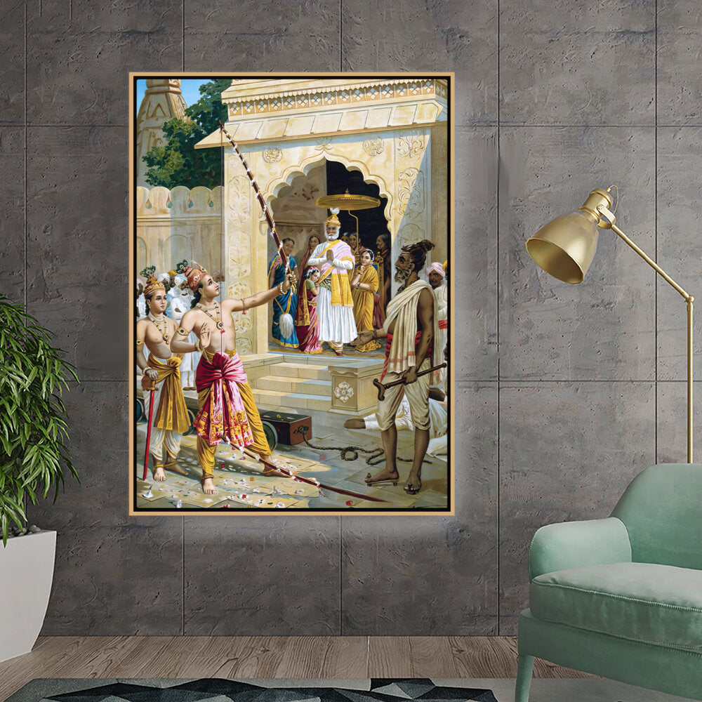 Kiran - Valipa - The Royal Procession - Floating Framed Canvas