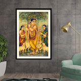 Kiran - Valipa - Divine Flute Player - Framed Wall Art