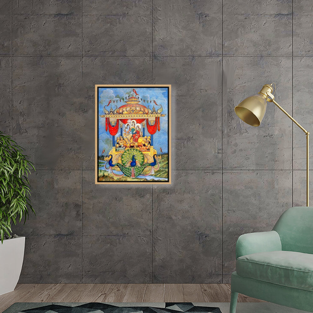 Divine Procession - Floating Framed Canvas