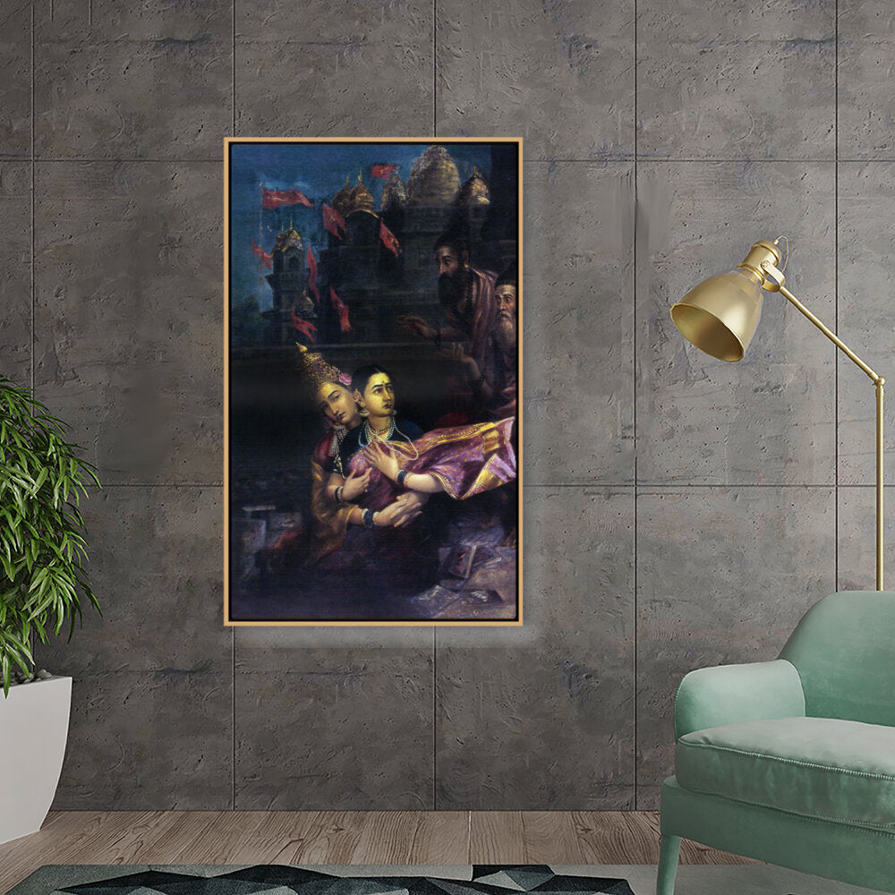 Divine Embrace - Floating Framed Canvas