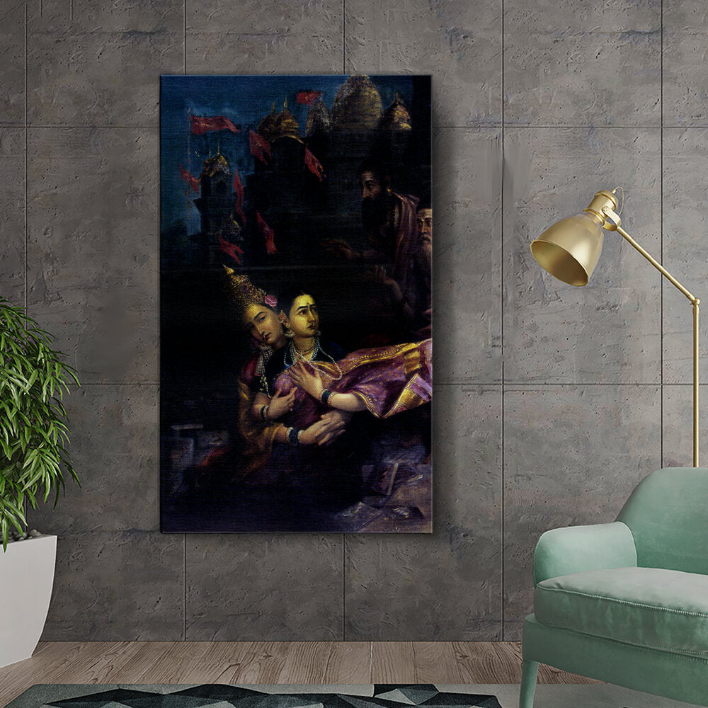 Kiran - Valipa - Divine Embrace - Wall Canvas