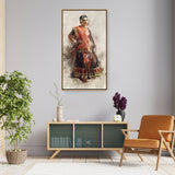 Elegance In Red - Floating Framed Canvas