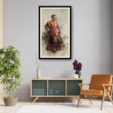 Elegance In Red - Framed Wall Art