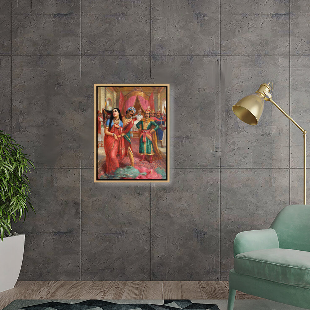 Royal Encounter - Floating Framed Canvas