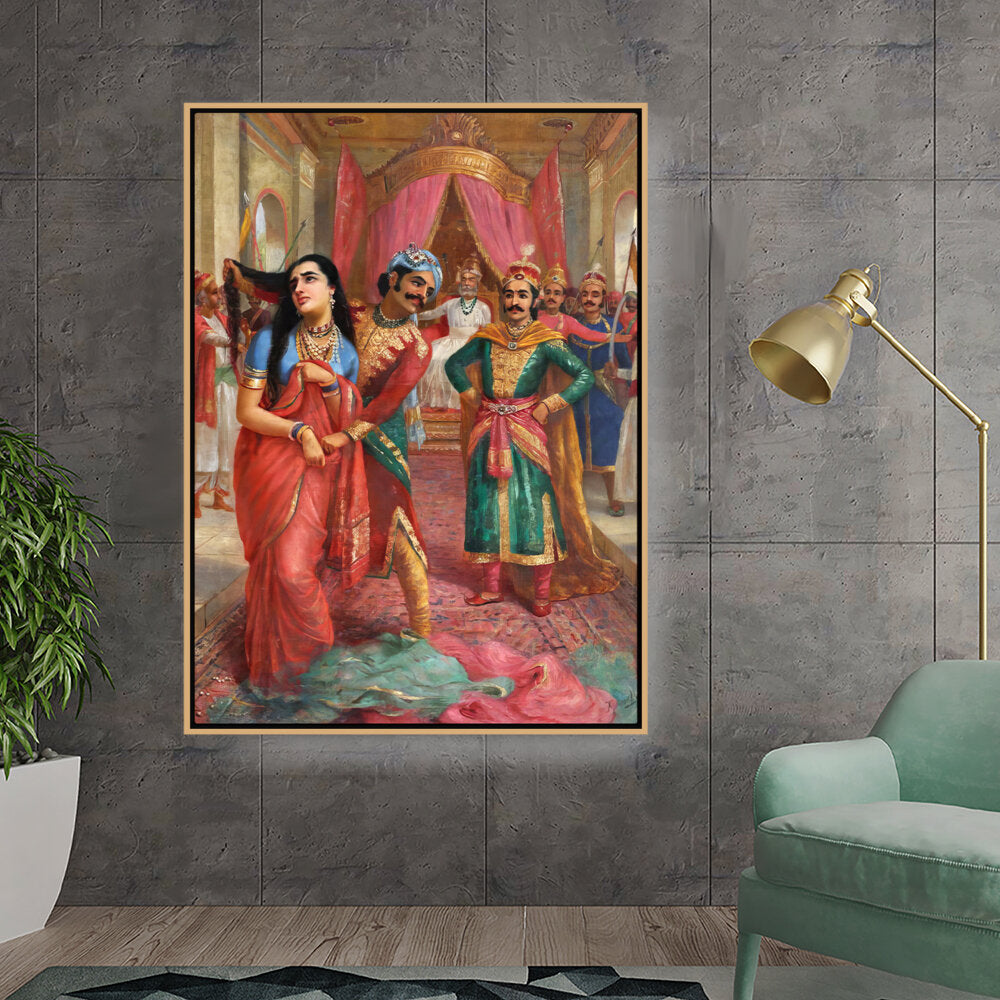 Kiran - Valipa - Royal Encounter - Floating Framed Canvas