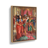 Royal Encounter - Floating Framed Canvas