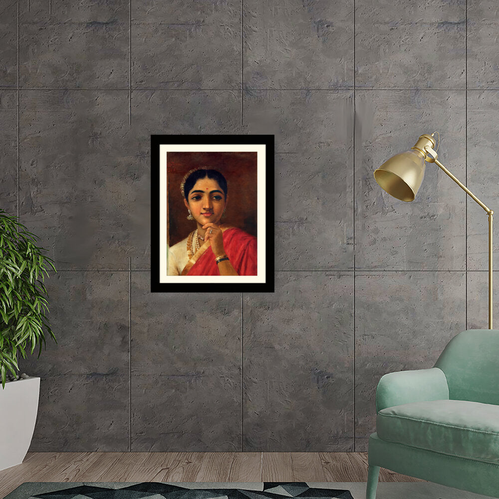 The Thoughtful Woman - Framed Wall Art