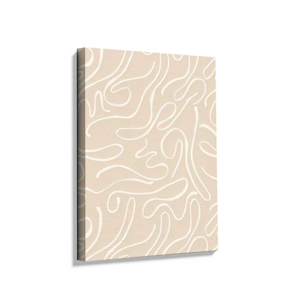 Picasoul - Picasoul Curated - Wavy Lines In Beige - Wall Decor