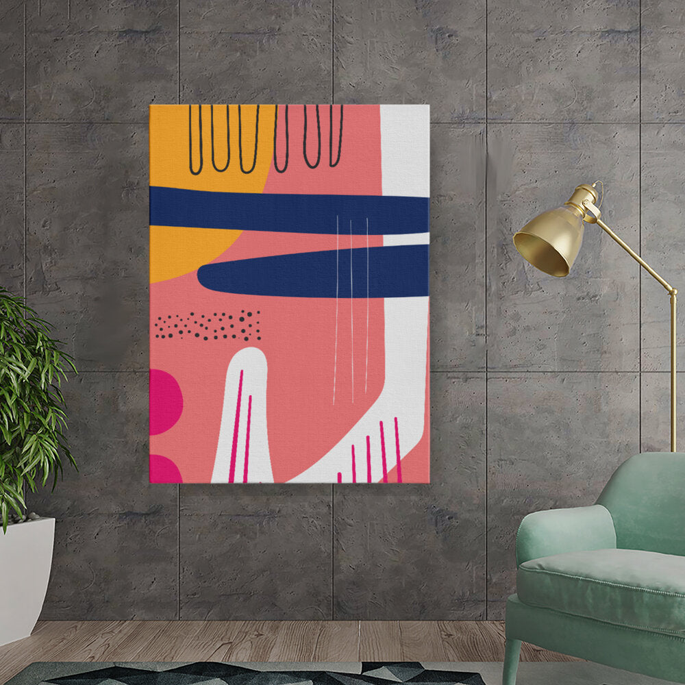 Abstract Shapes In Pink