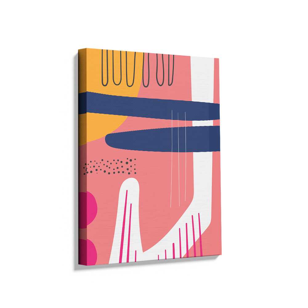 Picasoul - Picasoul Curated - Abstract Shapes In Pink - Wall Decor