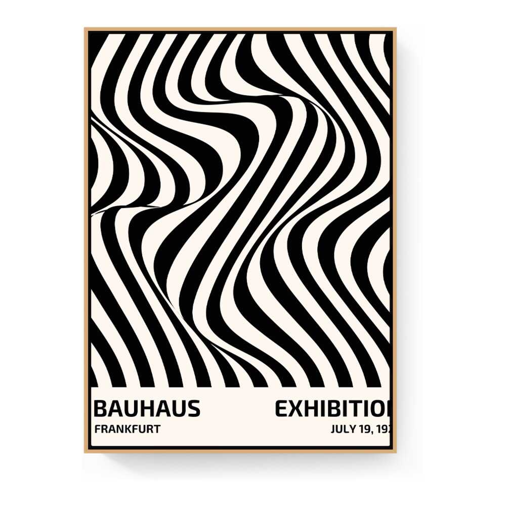 Kiran - Valipa - Bauhaus Exhibition Poster 5 - Floating Framed Canvas