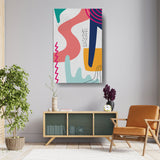 Abstract Forms In Color - Wall Canvas