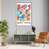 Bauhaus Exhibition Poster 4 - Floating Framed Canvas