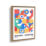 Bauhaus Exhibition Poster 4 - Floating Framed Canvas