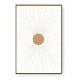 Kiran - Valipa - Radiant Sunburst 1 - Floating Framed Canvas