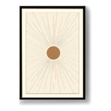 Kiran - Valipa - Radiant Sunburst 1 - Framed Wall Art