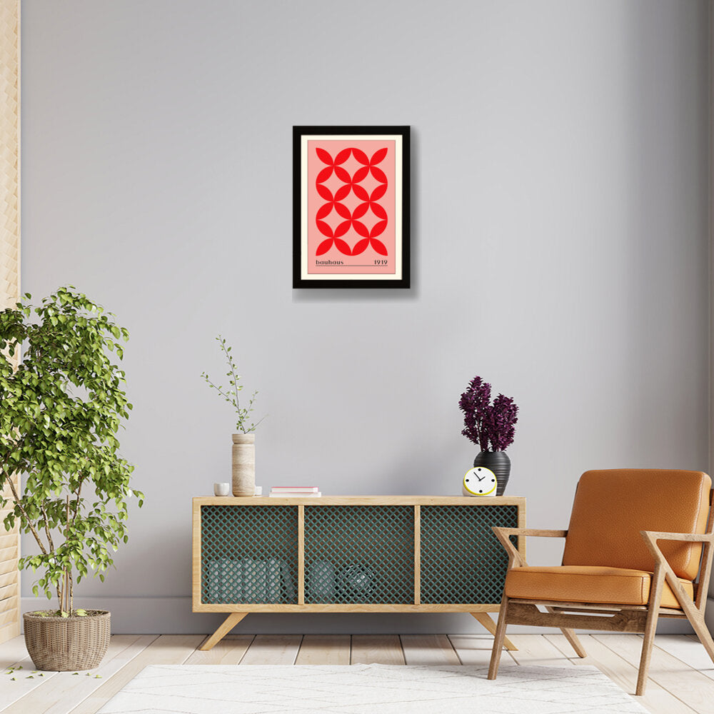 Bauhaus Pattern - Framed Wall Art