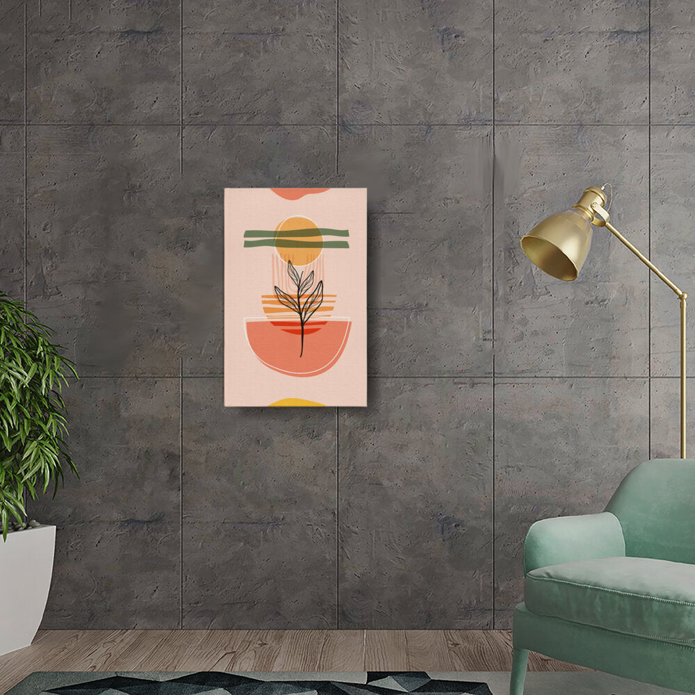 Serene Plant Form - Wall Canvas