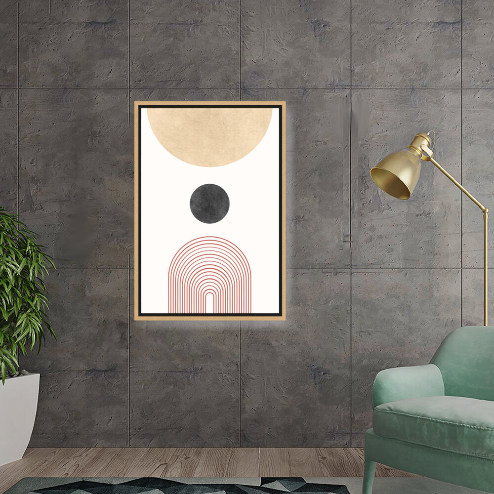 Geometric Harmony 10 - Floating Framed Canvas