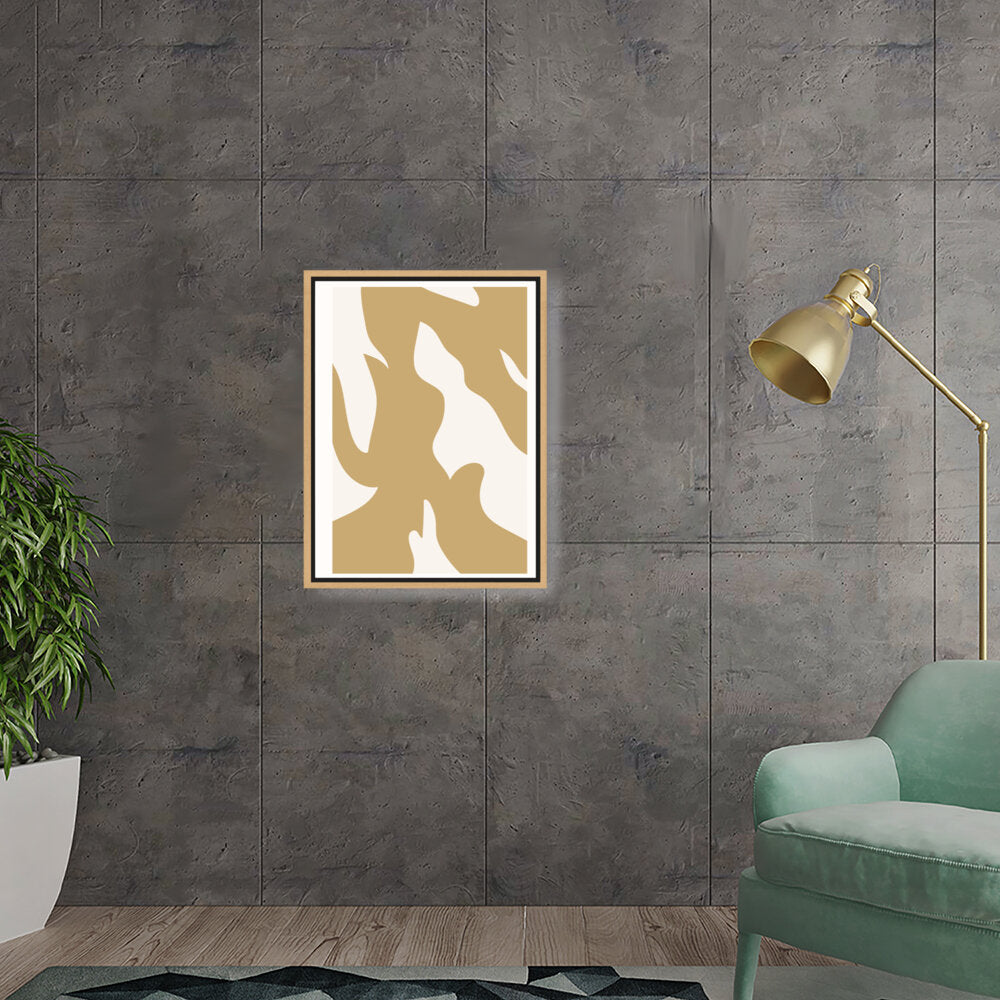 Abstract Organic Shapes - Floating Framed Canvas