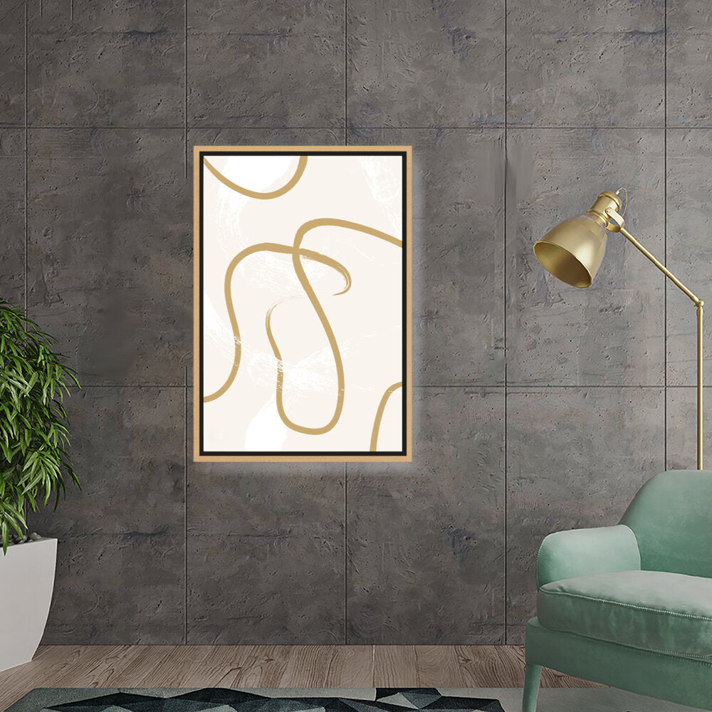 Abstract Flow - Floating Framed Canvas