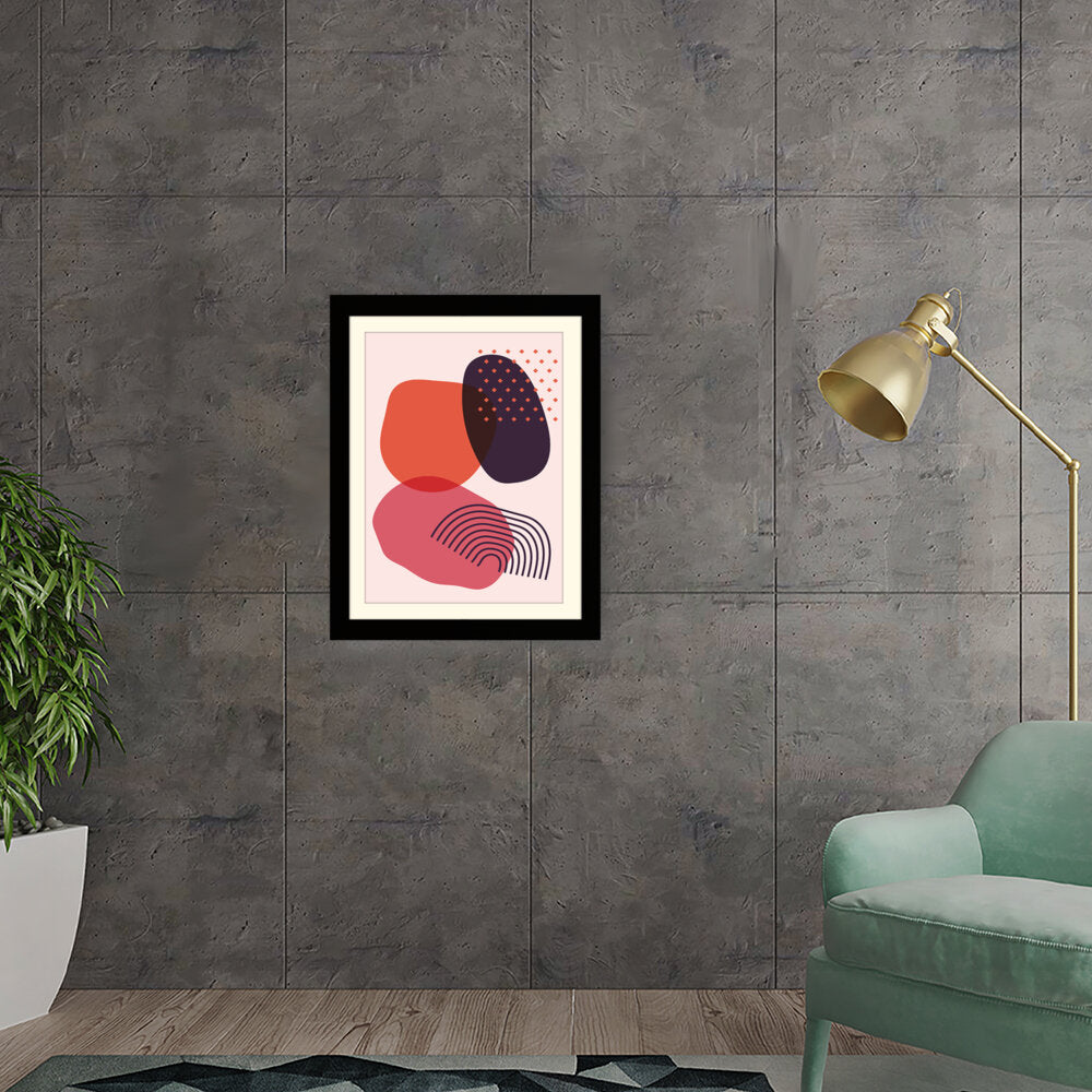 Colorful Shapes 1 - Framed Wall Art