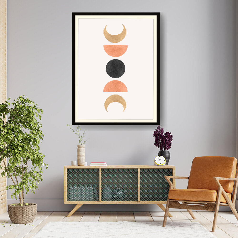 Kiran - Valipa - Phases Of The Moon Phases - Framed Wall Art