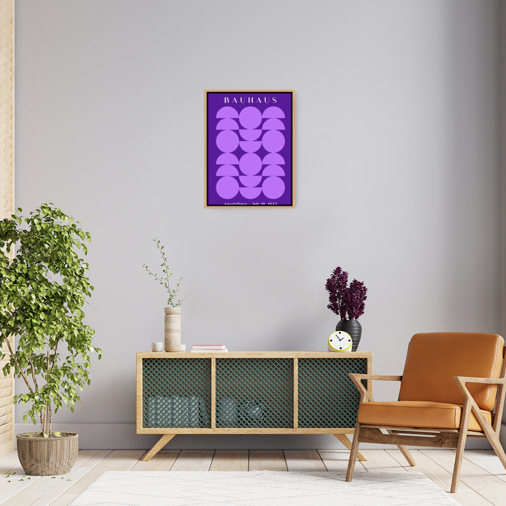 Bauhaus Exhibition Vibrant - Floating Framed Canvas