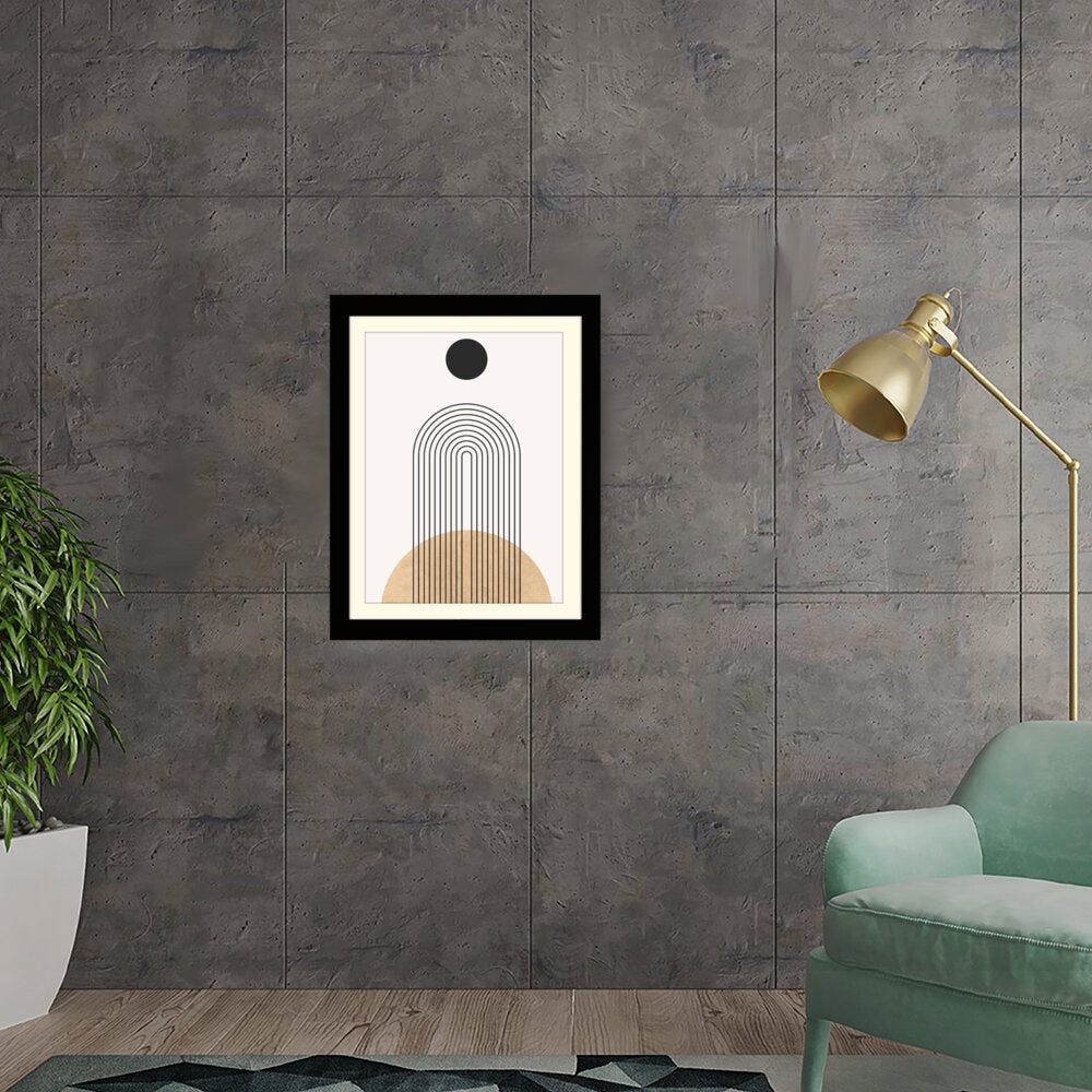 Geometric Harmony Blend - Framed Wall Art