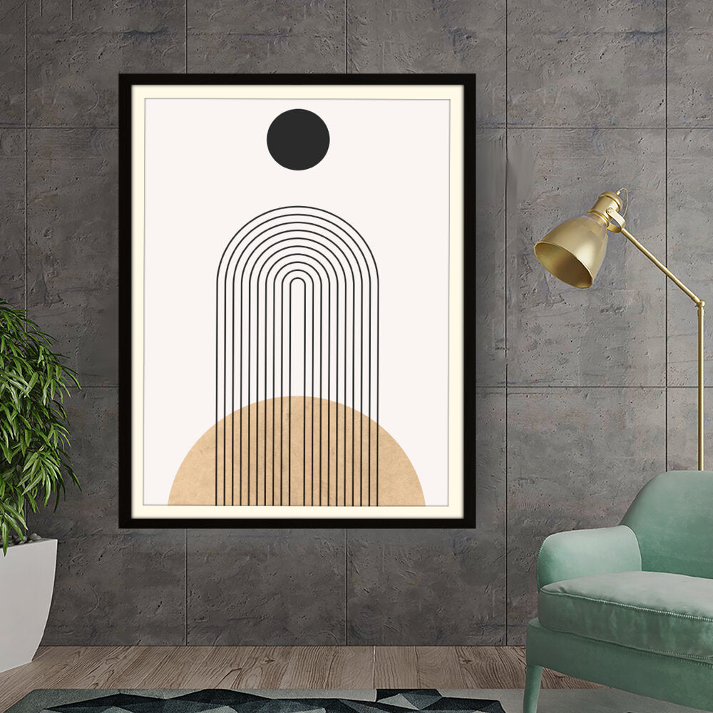 Kiran - Valipa - Geometric Harmony Blend - Framed Wall Art
