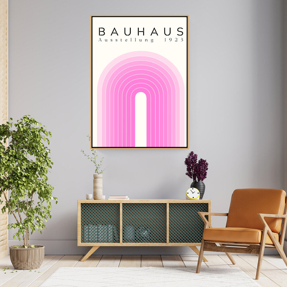 Kiran - Valipa - Iconic Bauhaus Exhibition 1923 - Floating Framed Canvas