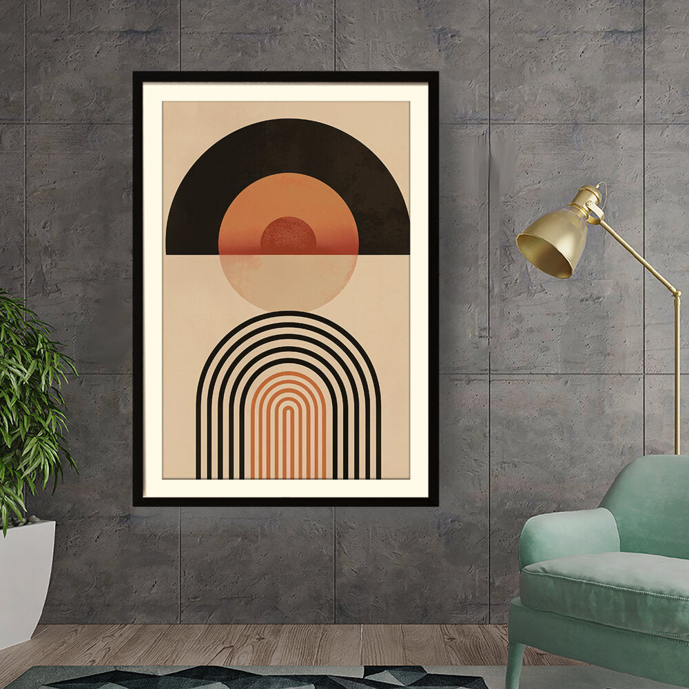 Kiran - Valipa - Sunset Arch - Framed Wall Art