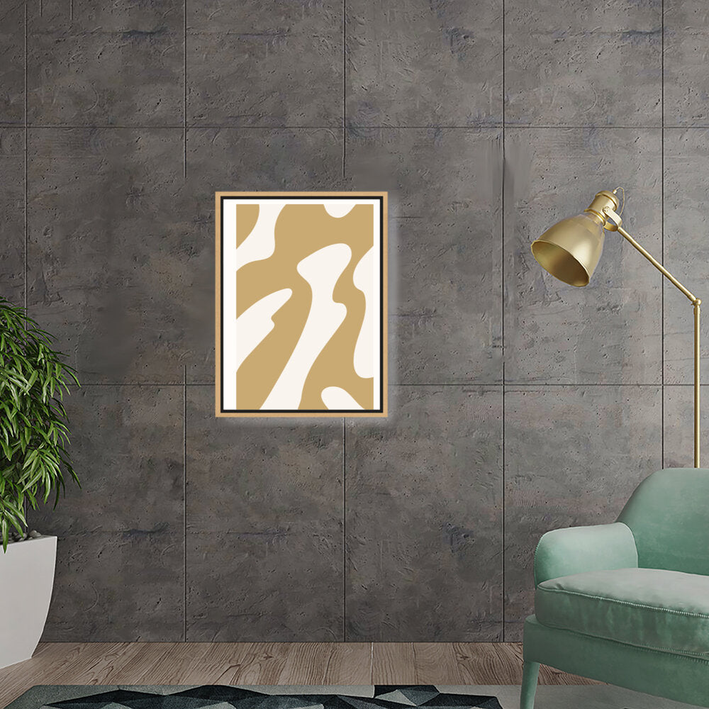 Organic Shapes - Floating Framed Canvas