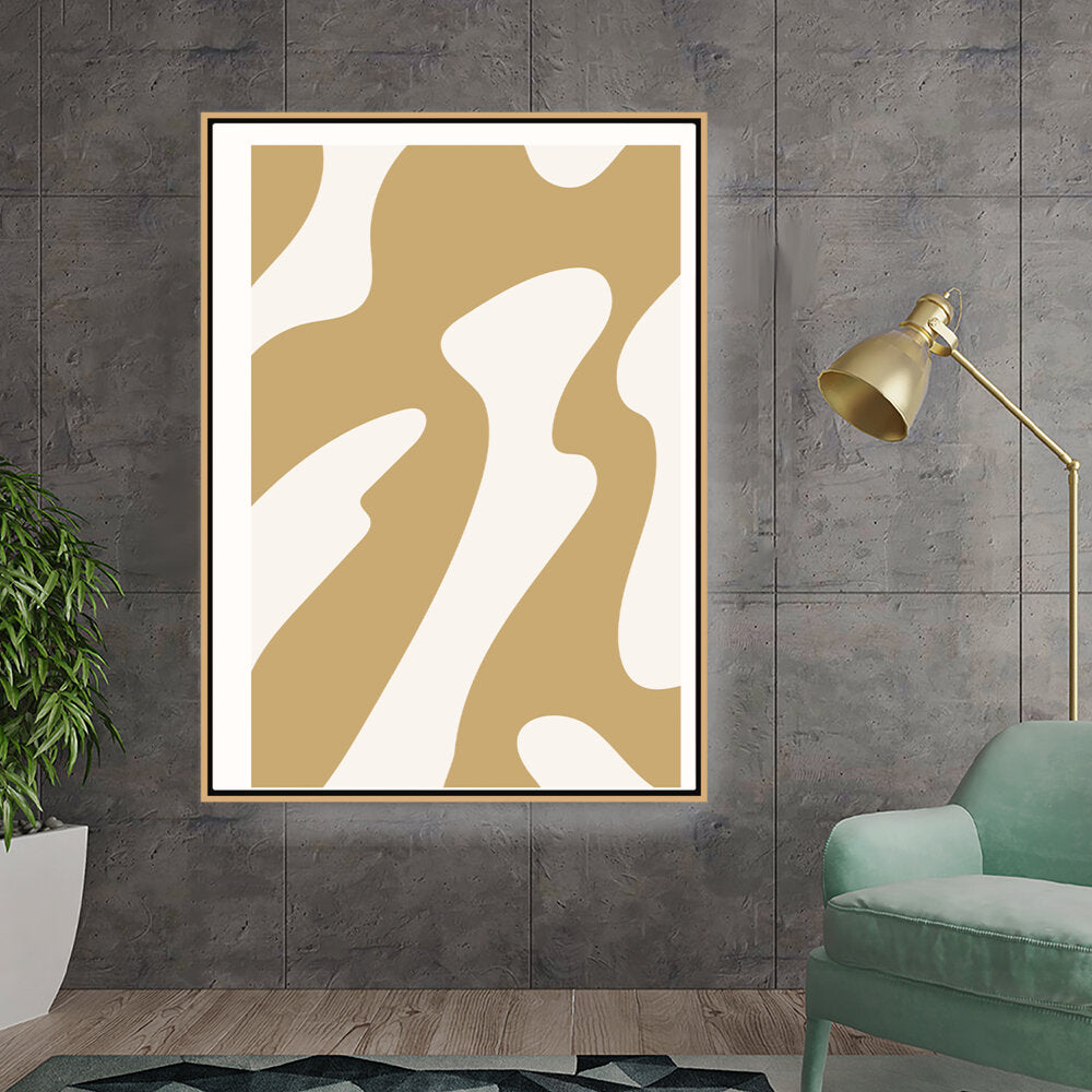 Kiran - Valipa - Organic Shapes - Floating Framed Canvas