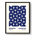 Bauhaus Exhibition Navy Blue - Framed Wall Art