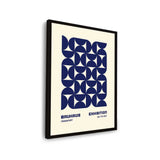 Bauhaus Exhibition Navy Blue - Framed Wall Art