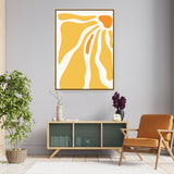 Sunny Abstraction - Floating Framed Canvas