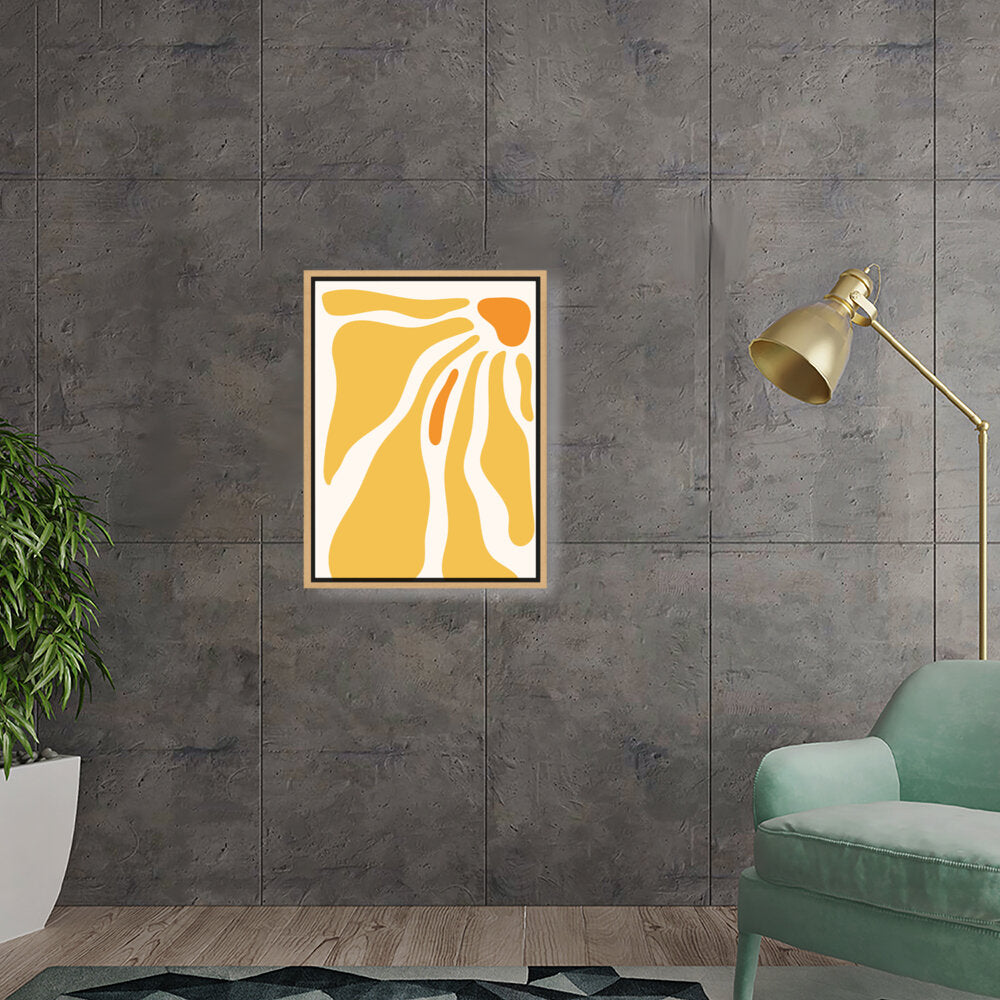 Sunny Abstraction - Floating Framed Canvas