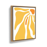 Sunny Abstraction - Floating Framed Canvas